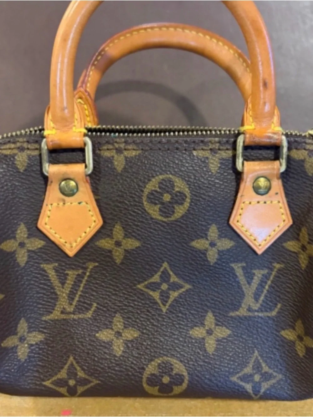 Louis Vuitton Monogram Mini Top-Handle Bag - Brown & Tan